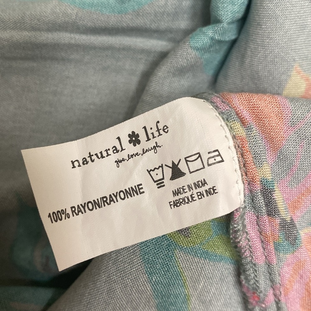 Natural Life Blue Floral Katrina Midi Slip Dress - Picture 8 of 9